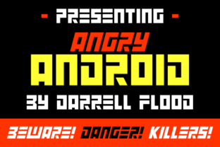 Angry Android: The Futuristic Typeface for Bold Editorial Design