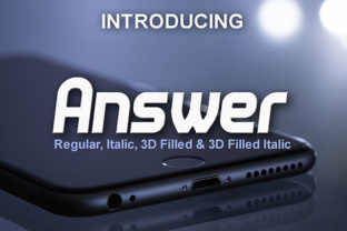 Answer Free Download: Bold Geometric Display Font Review