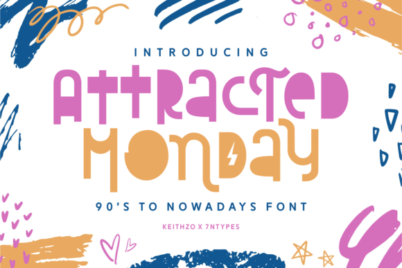Attracted Monday: The 90s-Inspired Display Font for Modern Editorial Design