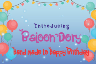 Baloon Dory: The Playful Display Font for Whimsical Crafts