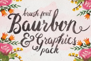 Baurbon: A Handwritten Display Font for Unique Branding Projects