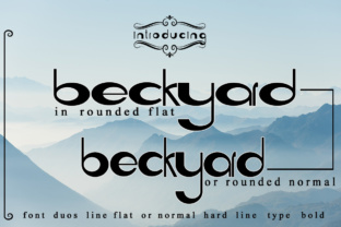 Beckyard: The Rounded Display Font for Bold Branding