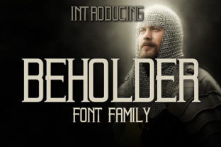 Beholder: A Gothic Display Typeface for Editorial Design