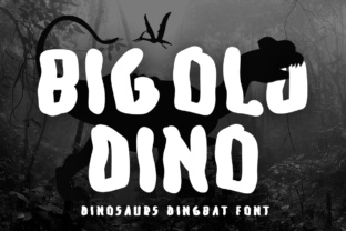 Big Old Dino: A Stone-Age Display Font for Creative Makers