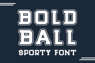 Bold Ball: A Sportive College Style Typeface for Editorial Design