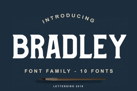 Bradley Family: The Bold Font for Strong Brand Identity