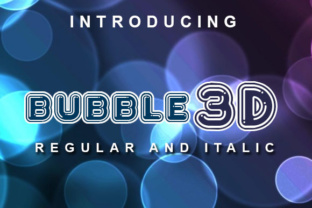 Bubble 3D: The Ultimate Display Typeface for Modern Web Design