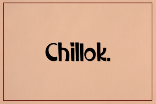 Chillok: A Beautiful Display Font for Handmade Branding