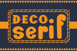 Deco Serif: A Dynamic Display Font Duo for Bold Branding
