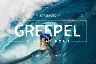 Greepel: A Surf-Inspired Display Font for Bold Branding