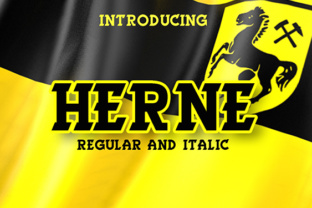Herne Display Font for Elegant Crafts and Commercial Designs