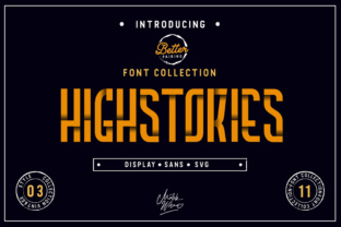 Highstories Family: A Bold Display Font for Modern Design