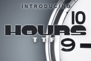 Hours: The Retro Display Font for Modern Web Design