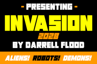 Invasion 2028: A Modern Sci-Fi Font for Futuristic Branding