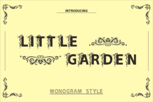 Little Garden: A Floral Display Typeface for Editorial Design