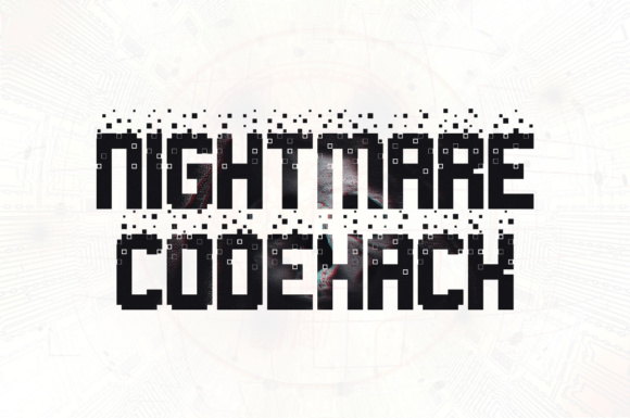 Nightmare Codehack: A Retro Display Font for Bold Business Branding