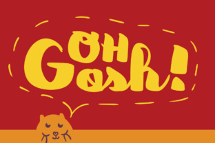 Oh Gosh: A Bold Display Font for Playful Campaigns