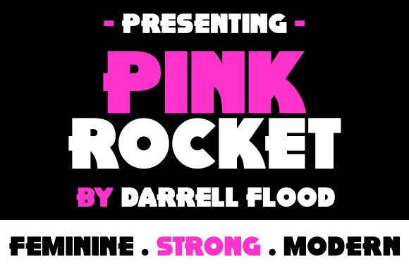 Pink Rocket: The Retro Bold Typeface for Creative Makers