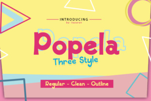 Popela: A Cheerful Display Font for Fun Branding Projects