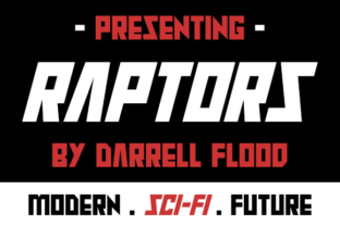 Raptors: A Sharp Sci-Fi Typeface for Bold Editorial Design