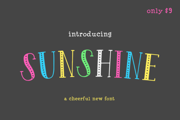 Reviewing the Sunshine Free Download: A Playful Display Typeface