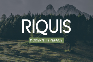 Riquis: A Modern Display Font for Crafters and Brand Builders