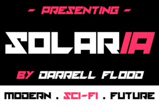 Solaria: The Futuristic Display Font for Sci-Fi Campaigns