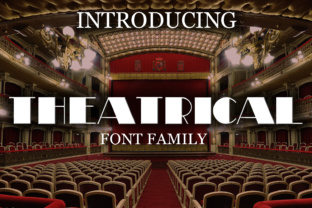 Theatrical Font: A Retro Display Typeface for Editorial Design