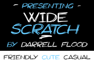 Widescratch: A Wide Scribbly Display Font for Modern Web Design