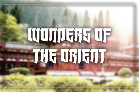 Wonders of the Orient: The Perfect Display Typeface for Handmade Brands